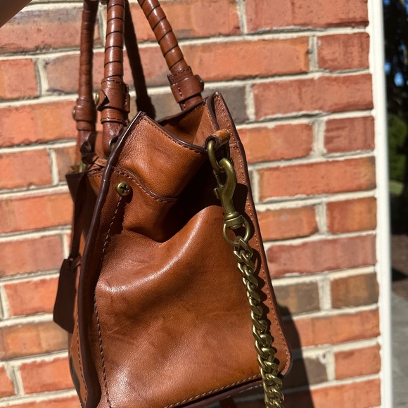 Frye brown 2 way Leather Bag - Picture 6 of 6